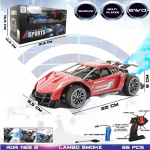  ماشین کنترلی شارژی لامبورگینی قرمز دودزا smoke Lamborghini Remote Control Sport 2.4G -اسباب بازی